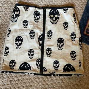 Betsey Johnson reversible skull skirt. Rare!